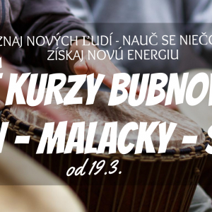 Nové KURZY BUBNOVANIA od 18.3. - pre deti, študnetov, začiatočníkov a pokročilých.