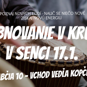 Workshop bubnovanie v kruhu v Senci 17.1.2025