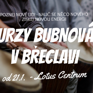 Nové kurzy bubnování na africké bubny Djembe v Lotus Centrum Břeclav