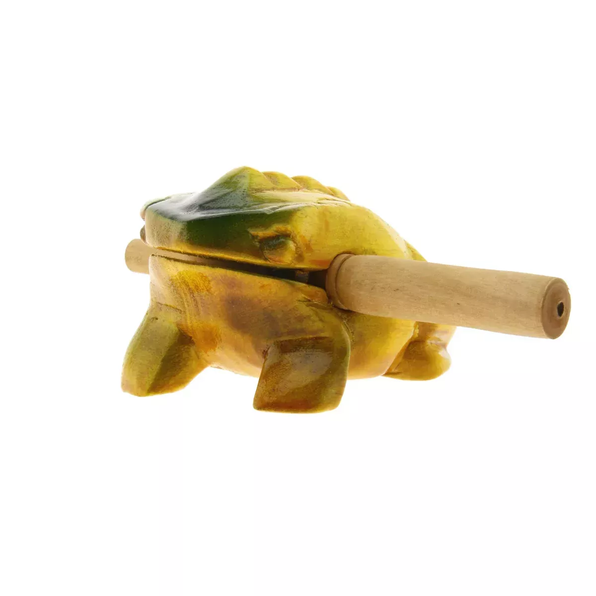 Drevená žaba - Guiro Sound Frog 17 cm lakovaná