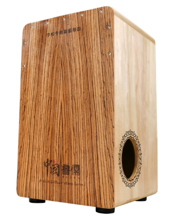 Hluru Zebra Wood White Tiger Cajon 49CN-ZW