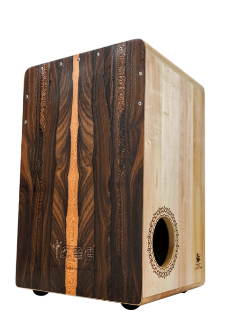 Hluru  Persimmon Wood White Tiger Cajon Ziricote 49CN-Z